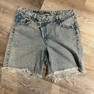 Wild Fable Blue Jean Shorts Distressed Cut-Off